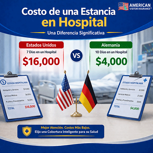 Costo de una estadía en un hospital en Estados Unidos