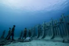 Museo Atlántico, parque de esculturas submarinas en Lanzarote