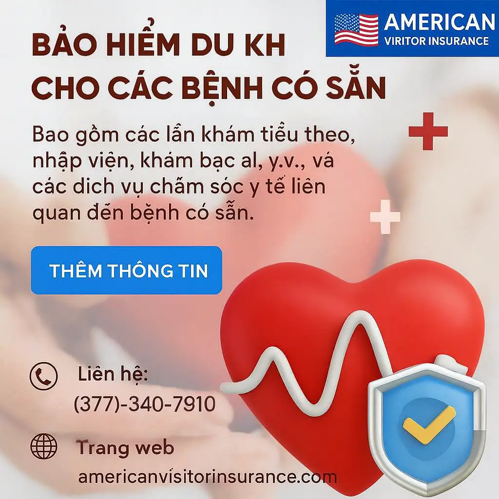 bảo hiểm du lịch cho bệnh có sẵn